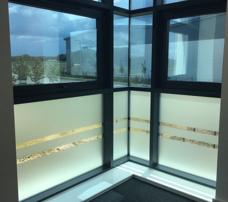 Frosted Vinyl on office window