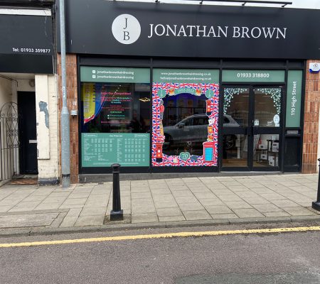 Printed Vinyl in shop window display