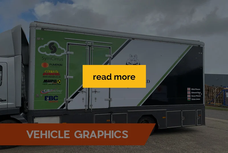 Read More about Vehicle Graphics over van with company logo